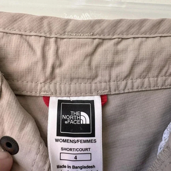 Khaki Pants The North Face Outdoor Drawstring‎ Waist Hiking Camping Size 4 Short - Picture 2 of 3